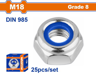 WADFOW ΠΑΞΙΜΑΔΙ ΑΣΦΑΛΕΙΑΣ ΓΑΛΒ. DIN985 18mm 25TEM (WMV6518A)
