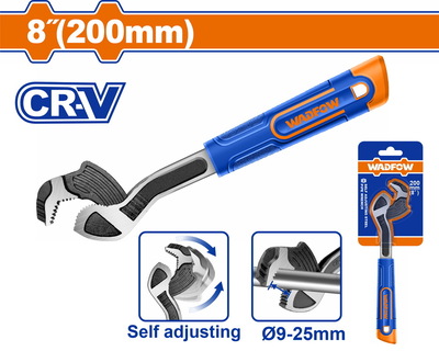 WADFOW Self adjusting steel pipe wrench (WPW0A08)