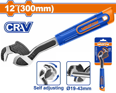 WADFOW Self adjusting steel pipe wrench (WPW0A12)