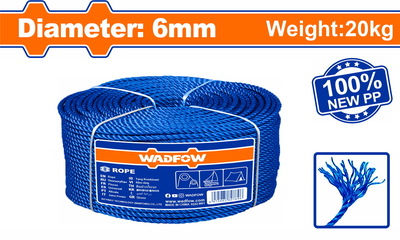 WADFOW Rope ΡΡ 6mm / 1.300m / 20Kg (WRZ2306)