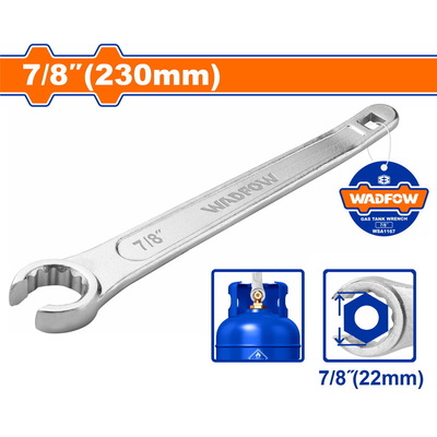 WADFOW Gas tank wrench 7/8" / 230mm (WSA1167)