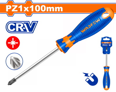 WADFOW Pozidriv screwdriver PZ1 X 100mm (WSDZ214)