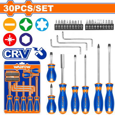 WADFOW 30 Pcs screwdriver set (WSS1430)