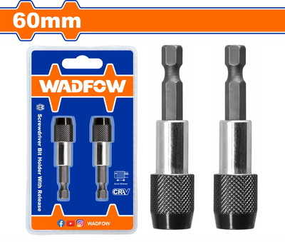 WADFOW Screwdriver bit holder with release 60mm 2pcs (WSV3K01)