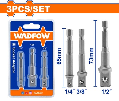 WADFOW 3 Pcs Socket adaptor (WSV4K01)
