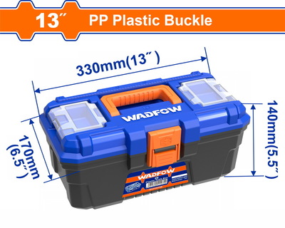 WADFOW 13" Plastic Tool Box (WTB1313)
