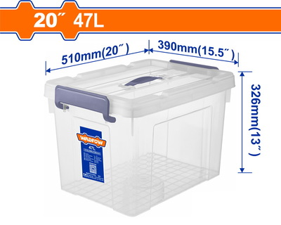 WADFOW Plastic storage box 20" / 47Lit (WTB2350)