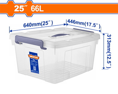 WADFOW Plastic storage box 25" / 66Lit (WTB2370)