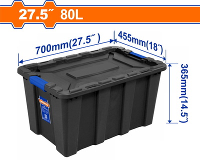 WADFOW Plastic storage container 27.5" / 80Lit (WTB3380)
