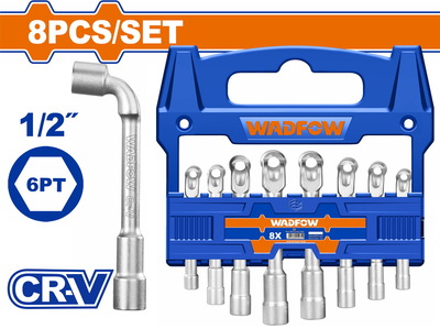 WADFOW L-angled socket wrench set (WTH4208)