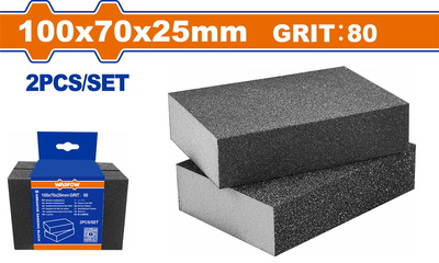 WADFOW Abrasive sanding block 100Χ70Χ25mm P80 (WUK2501)
