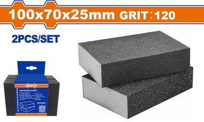 WADFOW Abrasive sanding block 100Χ70Χ25mm P120 (WUK2502)