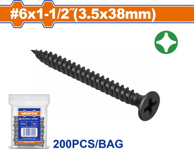 WADFOW Drywall screw 3.5 Χ 38 200TEM (WXS2914)